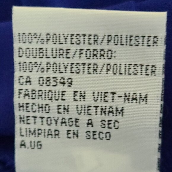 LE SUIT ESSENTIAL WOMEN'S "STRAIGHT" ROYAL BLUE MIDI LINED SKIRT SIZE  14WIDE - Picture 7 of 7